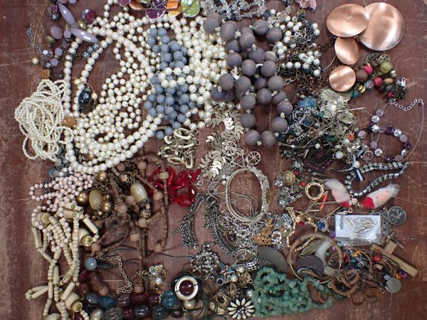 A COLLECTION OF BEADED NECKLACES