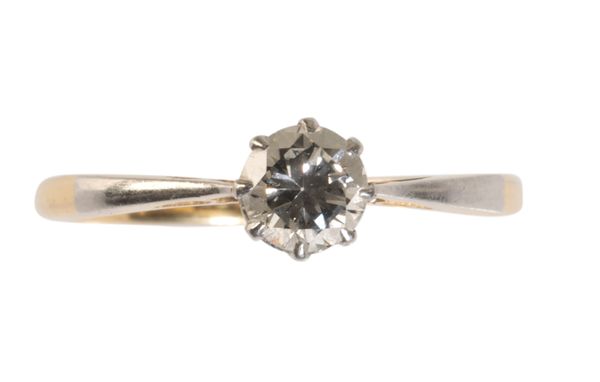 A DIAMOND SOLITAIRE RING