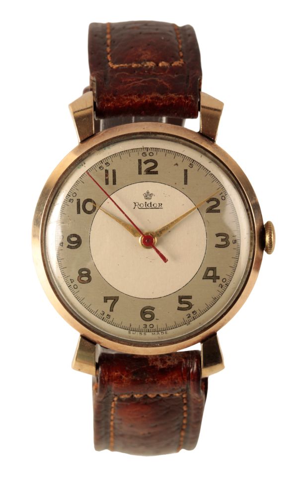 ROIDOR: A  9CT GOLD  GENTLEMAN'S  WRISTWATCH