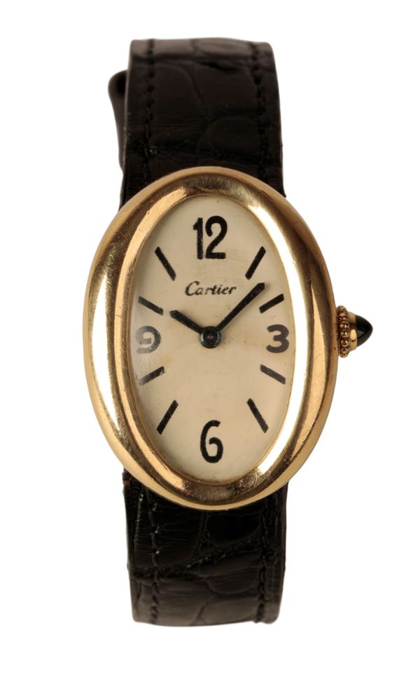 CARTIER OF LONDON "BAIGNOIRE"  18CT GOLD LADY'S WRIST WATCH