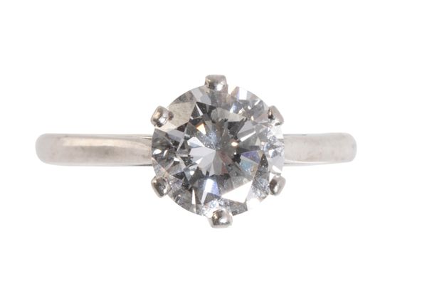 A DIAMOND SOLITAIRE RING COLLECTED 140721