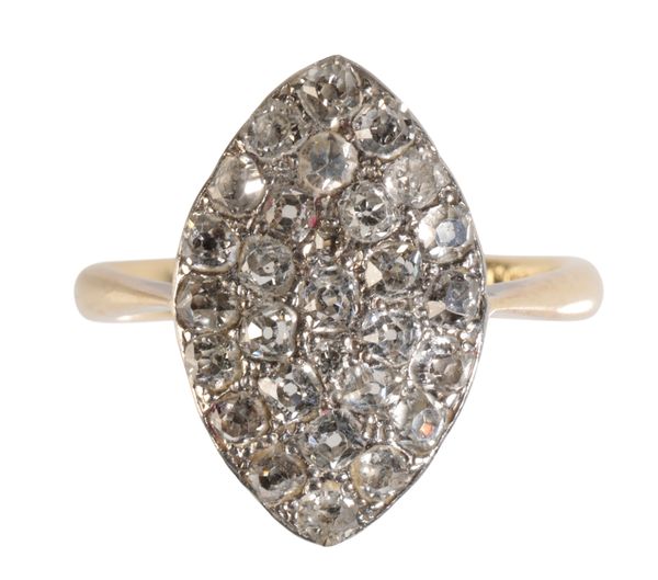 A DIAMOND CLUSTER RING