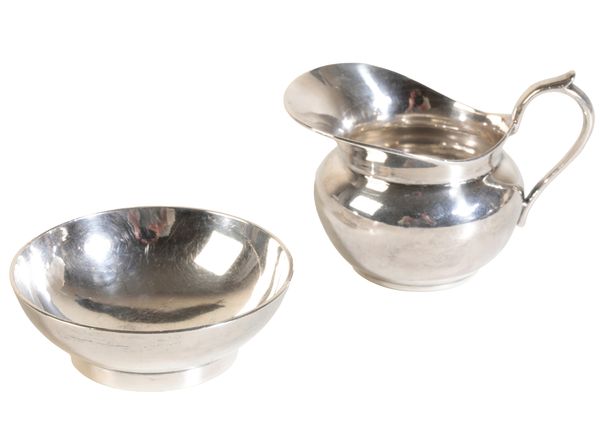 SILVER MINIATURE JUG AND BOWL