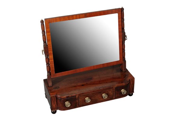 A REGENCY MAHOGNAY DRESSING MIRROR