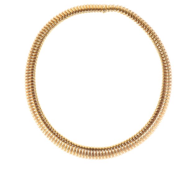 AN 1960s 18CT GOLD TORQUE NECKLACE