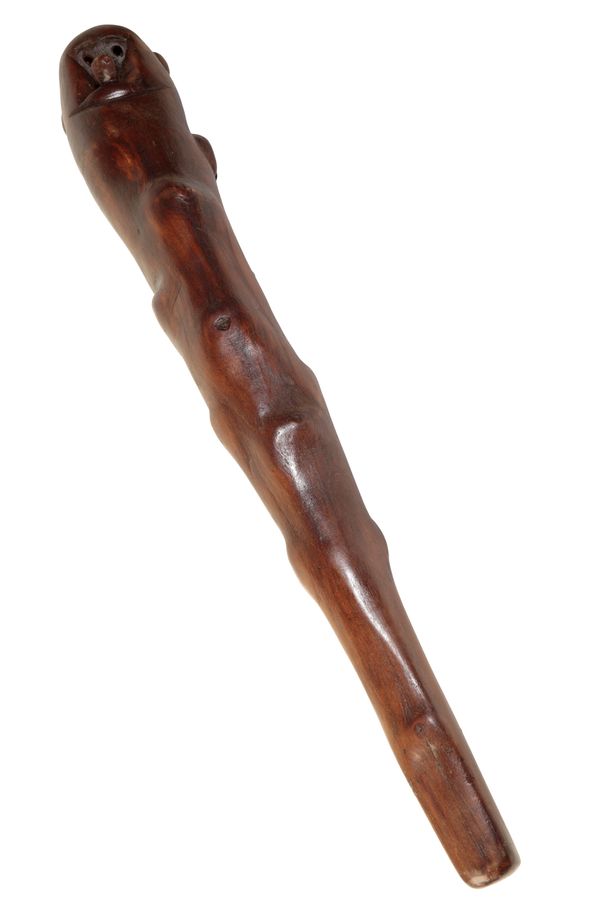 A LARGE AFRICAN TRIBAL HARDWOOD WAR CLUB