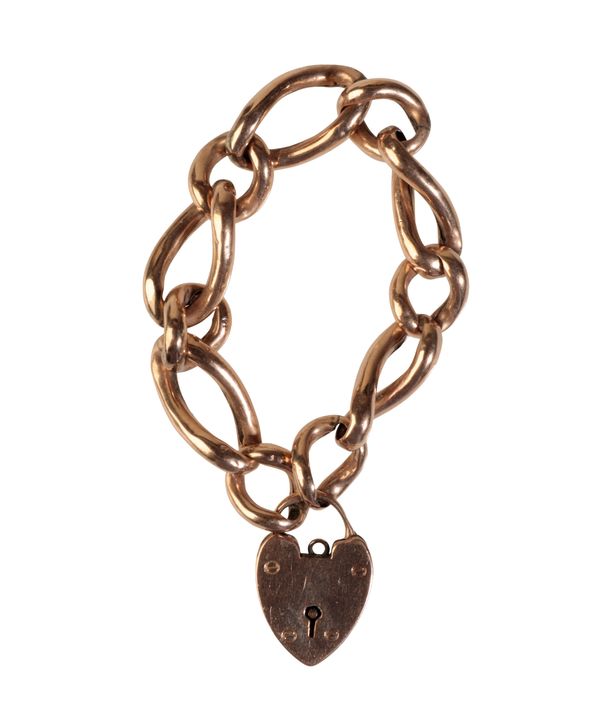 A 9CT GOLD CHAIN LINK BRACELET