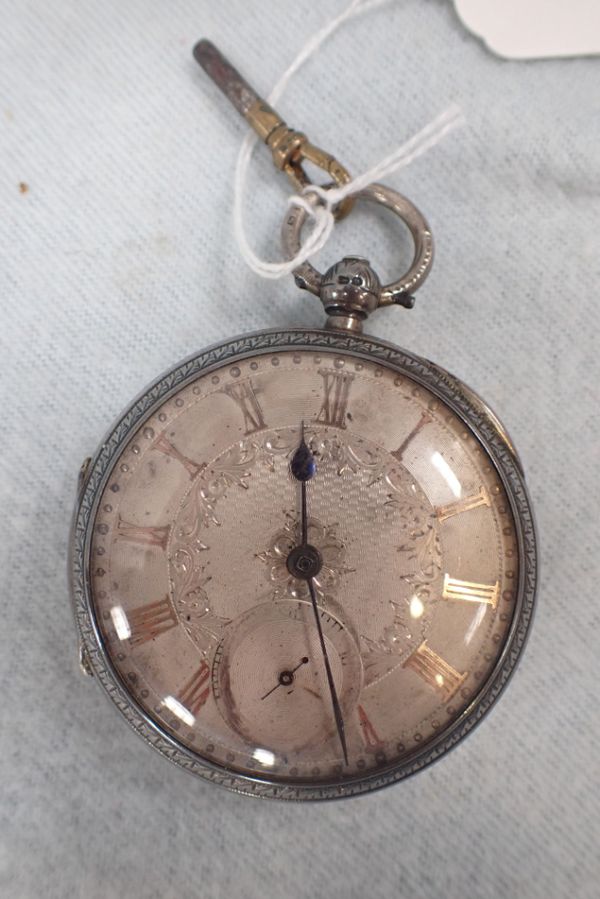 A LARGE 19TH CENTURY POCKET WATCH