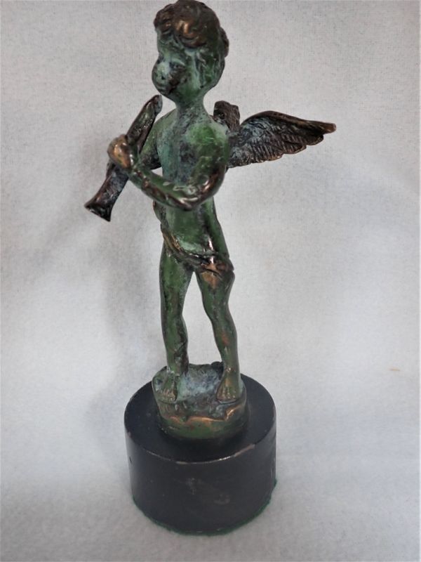 A PATINATED BRONZE FIGURE OF PAN