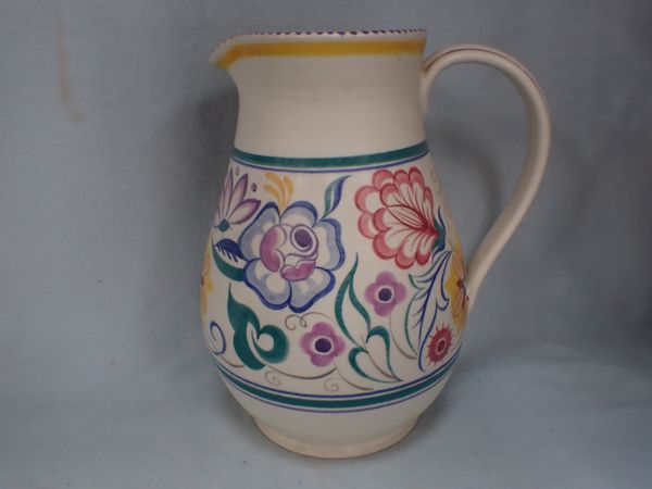 A LARGE POOLE POTTERY JUG