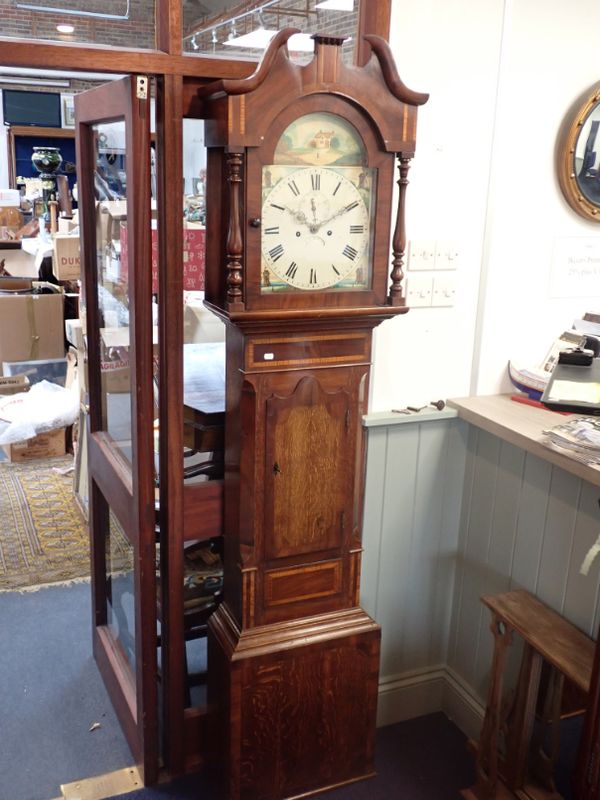 A 19TH CENTURY EIGHT DAY LONGCASE CLOCK