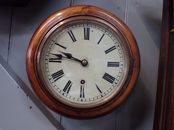 A DIAL WALL CLOCK, OF SMALL PROPORTIONS