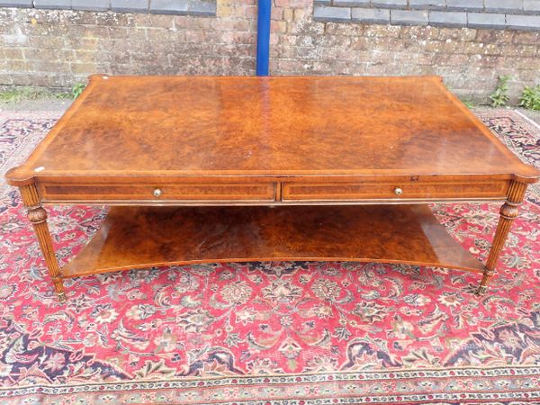 A LARGE LOUIS XIV STYLE COFFEE TABLE
