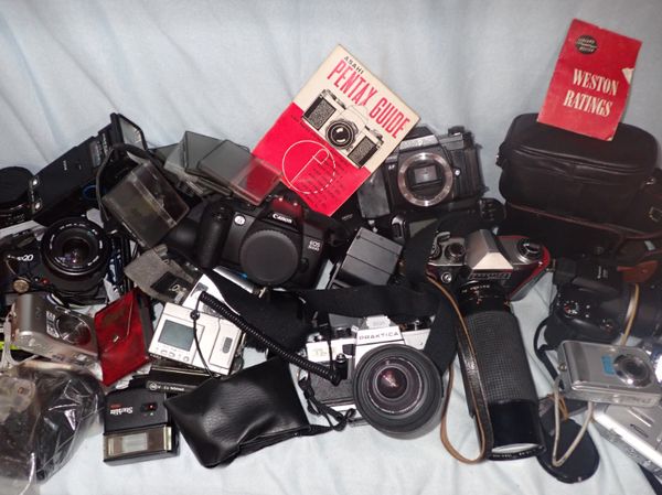 A COLLECTION OF CAMERAS