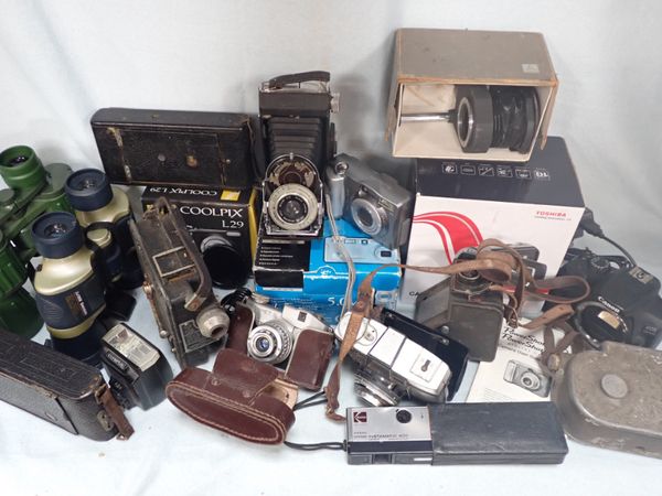 A COLLECTION OF CAMERAS