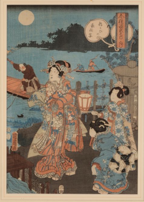 SIX ASSOCIATED DECORATIVE JAPANESE PRINTS