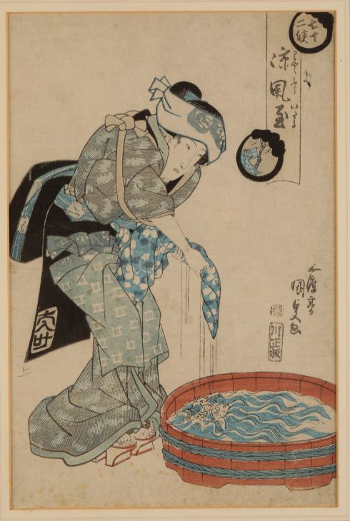 SIX ASSOCIATED DECORATIVE JAPANESE PRINTS