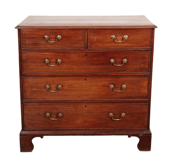 A GEORGE III MAHOGANY CHEST