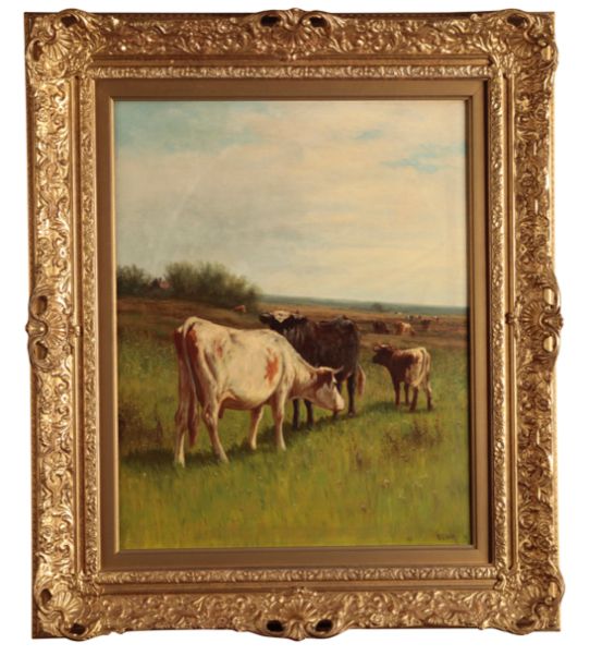 WILLIAM FREDERICK HULK (1852-c.1906) Cattle in a landscape