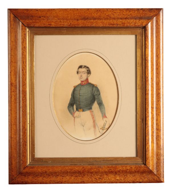 ENGLISH SCHOOL, 19TH CENTURY A three-quarter-length portrait of a gentleman in military dress