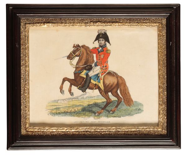 AN IMPRESSIVE SUITE OF NINETEEN COLOURED EQUESTRIAN PRINTS 'THE ALLIED COMMANDERS OF THE NAPOLEONIC WAR'