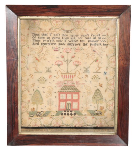 A WILLIAM IV NEEDLEWORK SAMPLER,