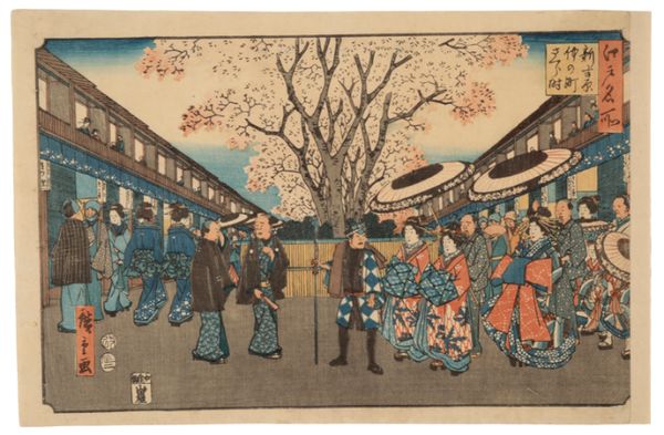 UTAGAWA HIROSHIGE I (1797-1858) Shin Yoshiwara from the series of the Famous Views of Edo