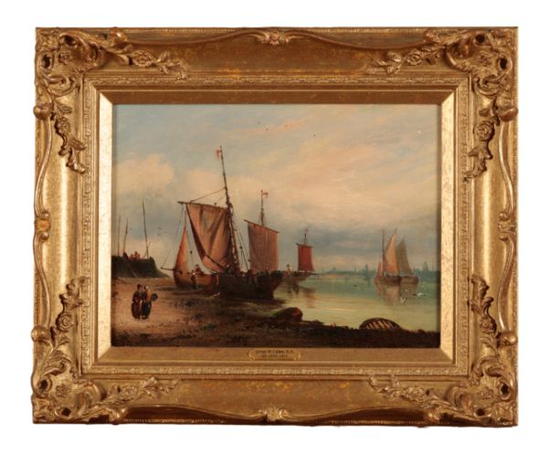 GEORGE D. CALLOW (FL. 1858-1873) A Pair of shipping scenes