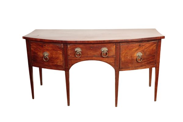 A GEORGE III BOWFRONT SIDEBOARD