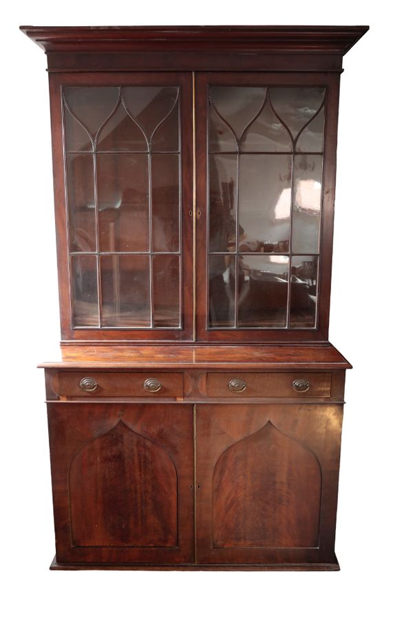 A VICTORIAN MAHOGANY BOOKCASE