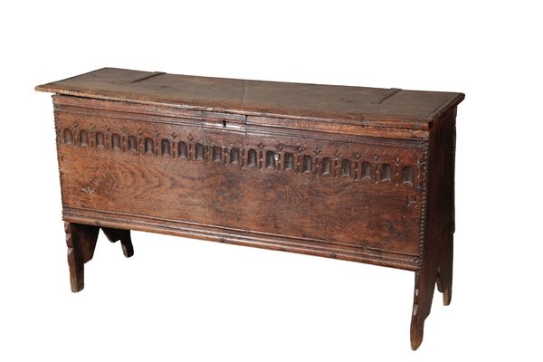 AN OAK COFFER