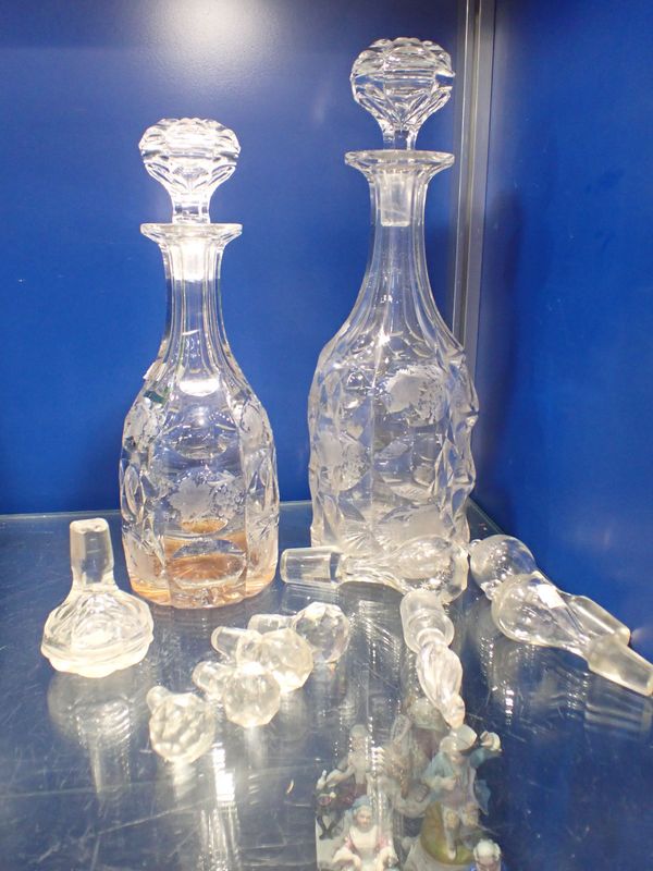 A 19TH CENTURY DECANTER