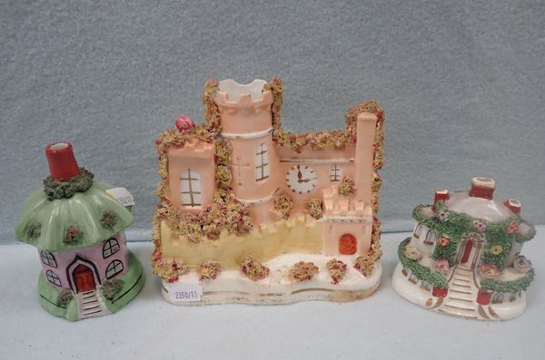 A STAFFORDSHIRE CASTLE, A PASTILLE BURNER