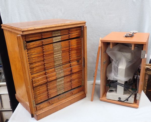 A COLLECTION OF ANTIQUE ENTOMOLOGICAL MICROSCOPE SLIDES AND OTHERS