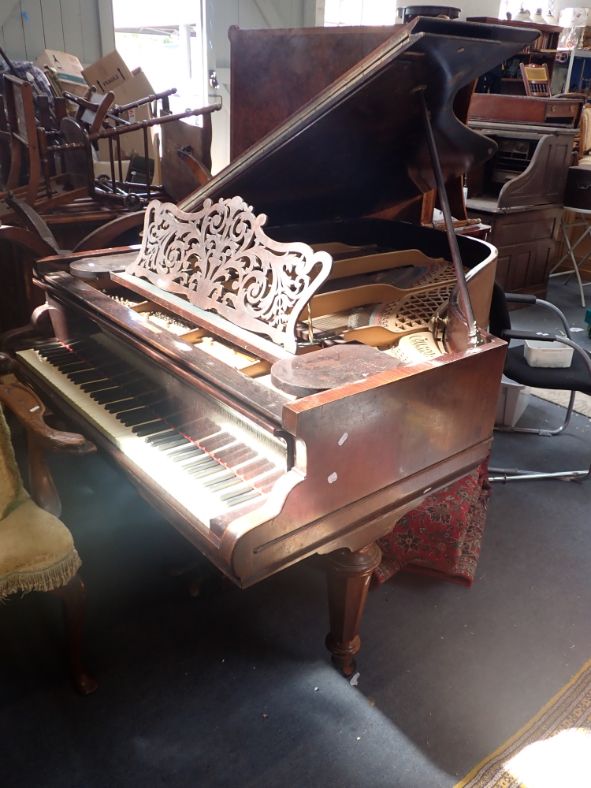 A 19TH CENTURY COLLARD AND COLLARD BOUDOIR GRAND PIANO