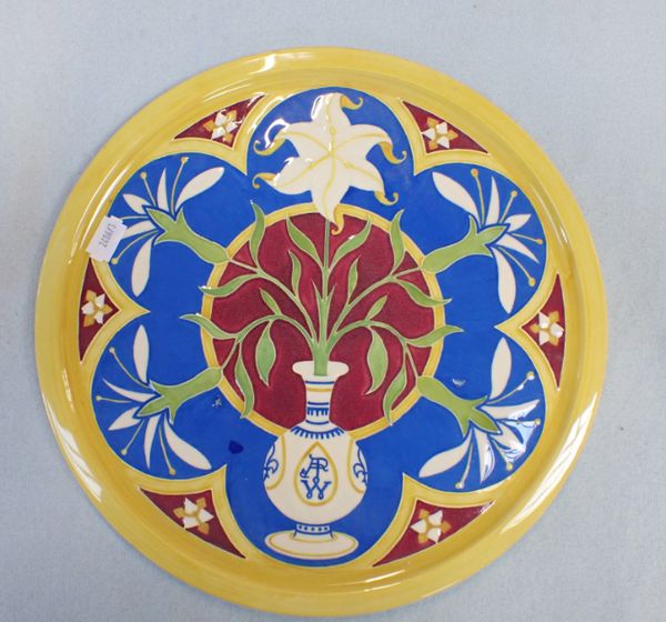 A DENNIS CHINAWORKS PUGIN INSPIRED PLAQUE