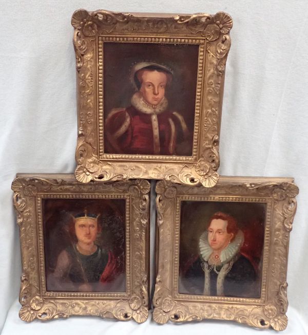 THREE 19TH CENTURY OIL ON CANVAS PORTRAITS