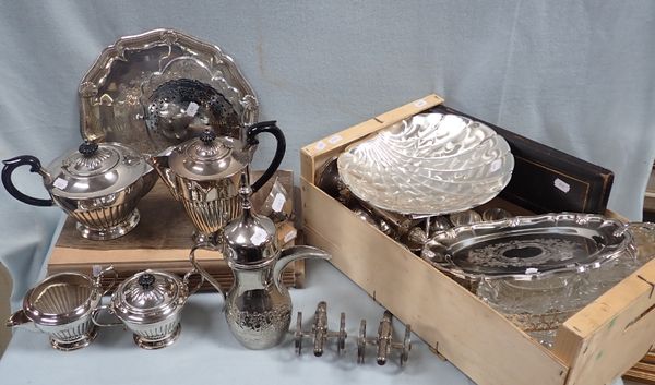 A QUANTITY OF SILVER-PLATED WARE