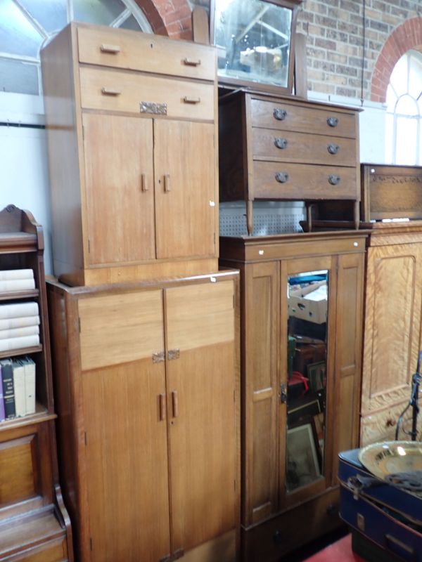 A COLLECTION OF EDWARDIAN AND LATER BEDROOM FURNITURE