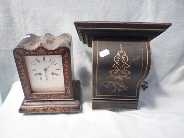 A FRENCH MARQUETRY CASED CLOCK