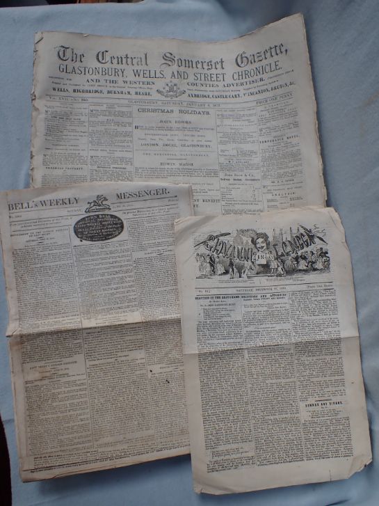 A COLLECTION OF 'THE CENTRAL SOMERSET GAZETTE', 1877-78