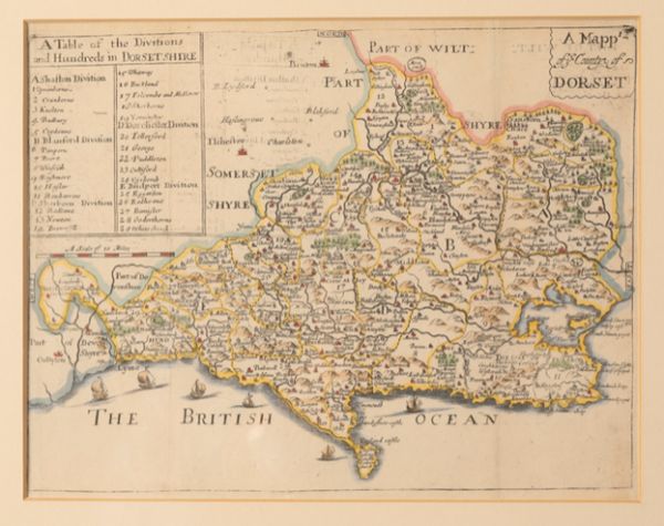 RICHARD BLOME (1641-1705) 'A MAPP OF YE COUNTY OF DORSET'