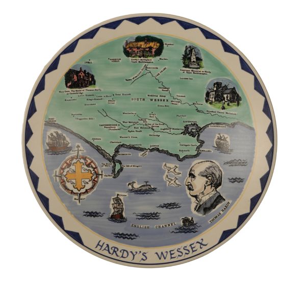 'HARDY'S WESSEX' A LIMITED EDITION POOLE POTTERY CHARGER