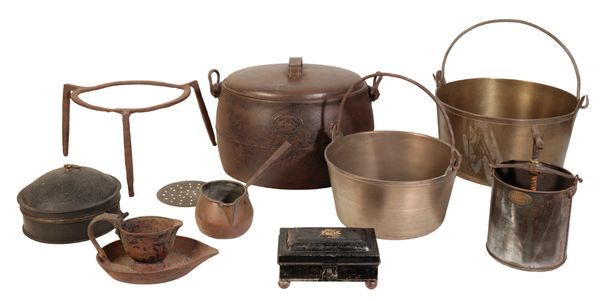 A COLLECTION OF 19th CENTURY DOMESTIC METALWARE