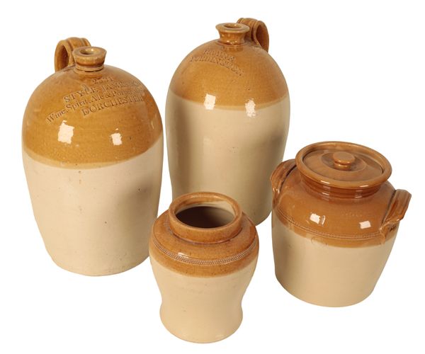 A STONEWARE FLAGON FOR STYLE JAMES & CO,