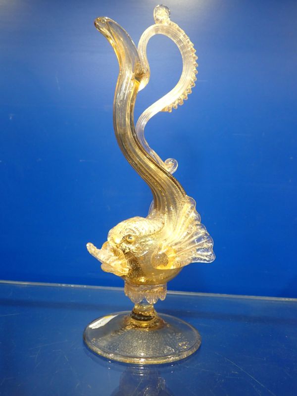 A VENETIAN GLASS EWER