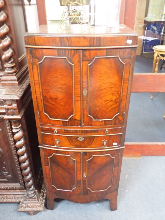 REPRODUCTION MAHOGANY COCKTAIL CABINET