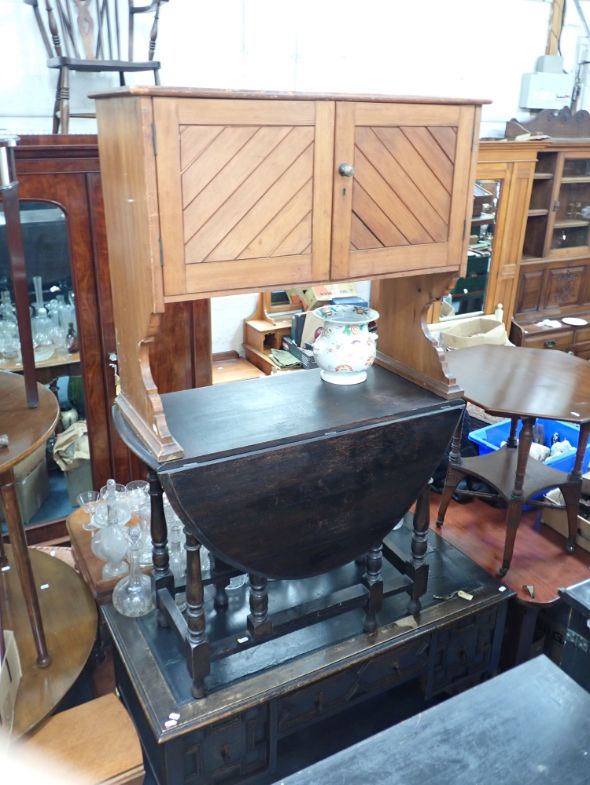 AN OAK DESK IN JACOBEAN TASTE