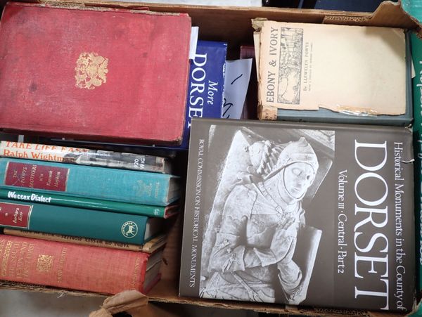 FOUR BOXES OF DORSET BOOKS