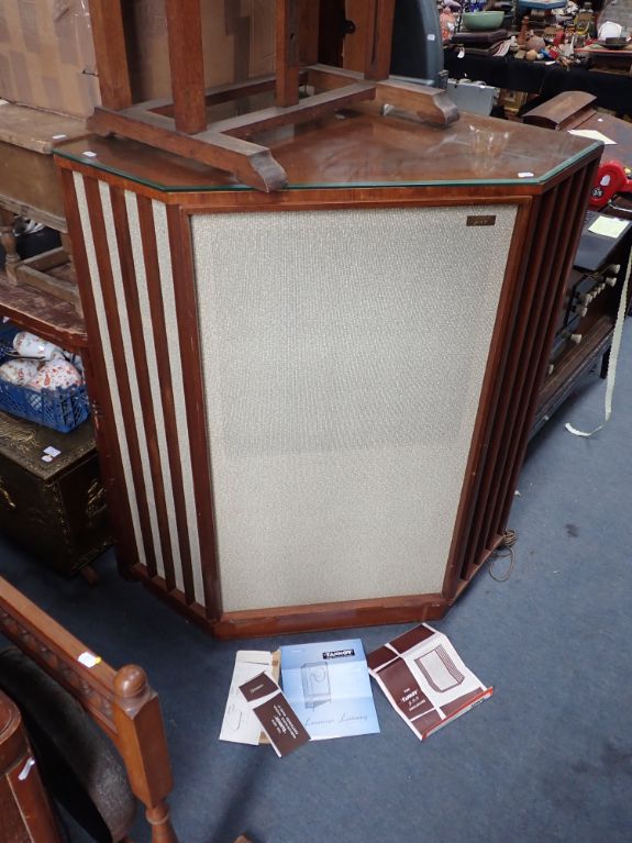 A LARGE 'TANNOY' SPEAKER, IN WALNUT CASE, C.1959